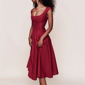 Guizio Leila Dress Bordeaux XS NWT